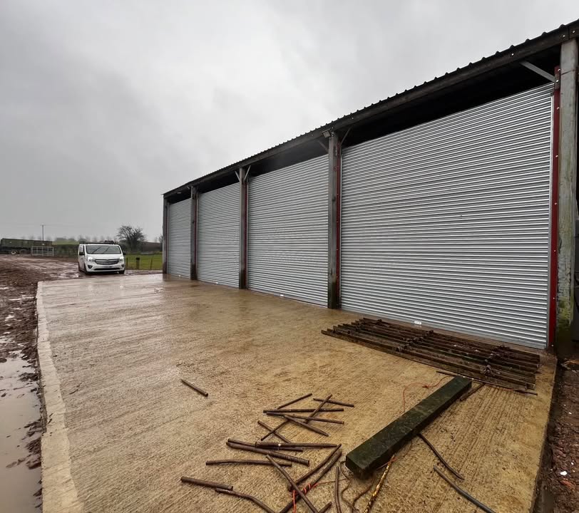 Farm building roller doors